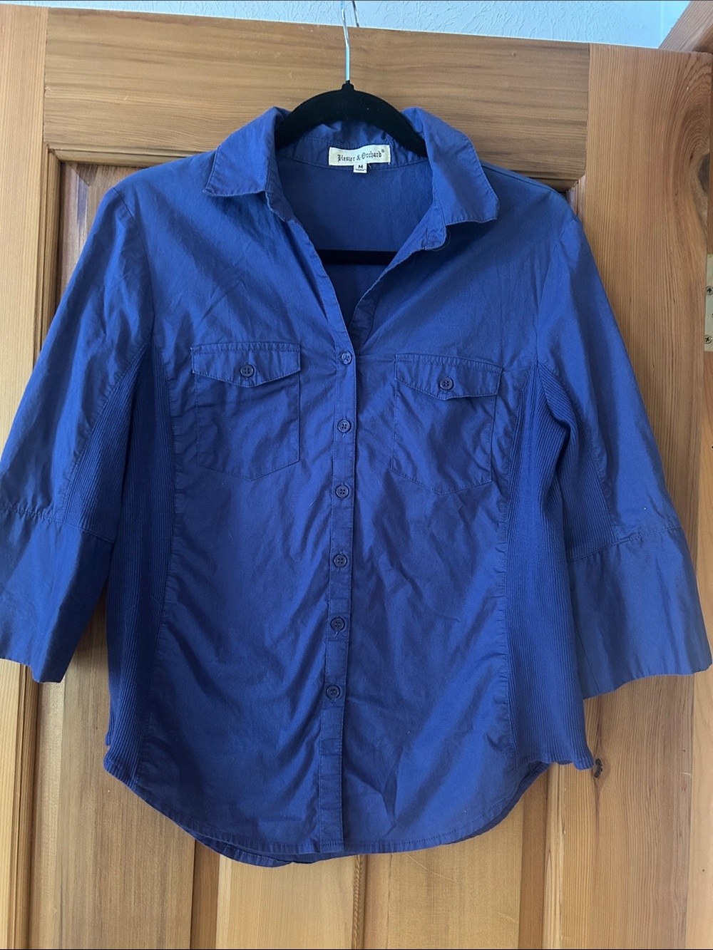 Women’s Button-Down Shirt - Deep Royal Blue